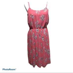 Elle Pink & White Florals Casual Dress